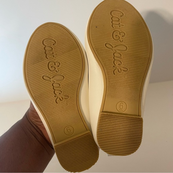 Toddler Girls' Nora Slip-On Ballet Flats White - Cat & Jack™ 5 - Picture 3 of 10